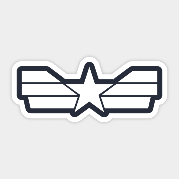 Cap's New Threads Sticker by nick_pugh